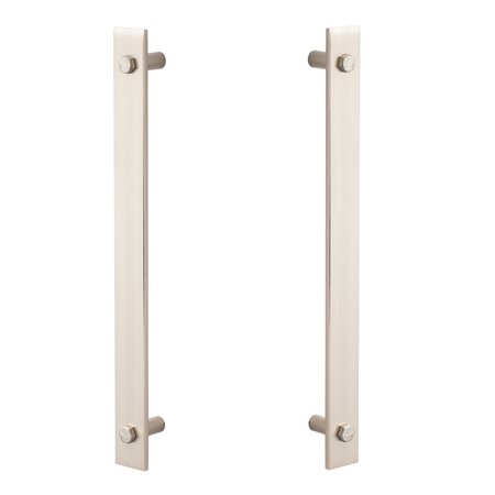 SURE-LOC HARDWARE Sure-Loc Hardware Modern Barn Door Double Handle, Satin Nickel BARN-MD2 15